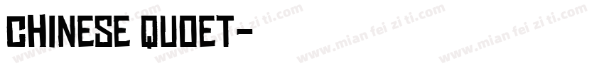chinese quoet字体转换